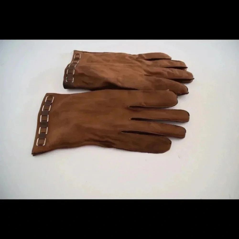 Vintage suede gloves